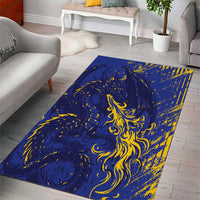 Bosnia And Herzegovina Area Rug Fierce Dragon Heritage