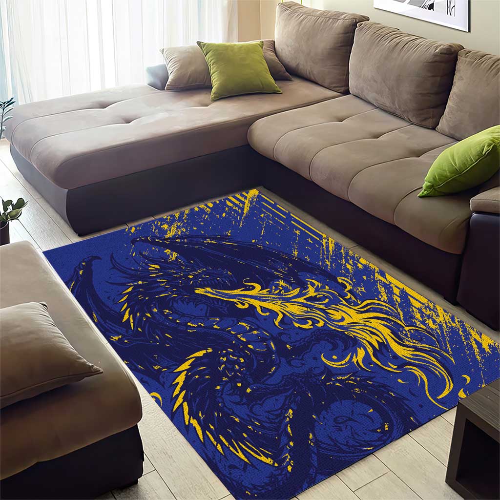 Bosnia And Herzegovina Area Rug Fierce Dragon Heritage