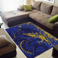 Bosnia And Herzegovina Area Rug Fierce Dragon Heritage