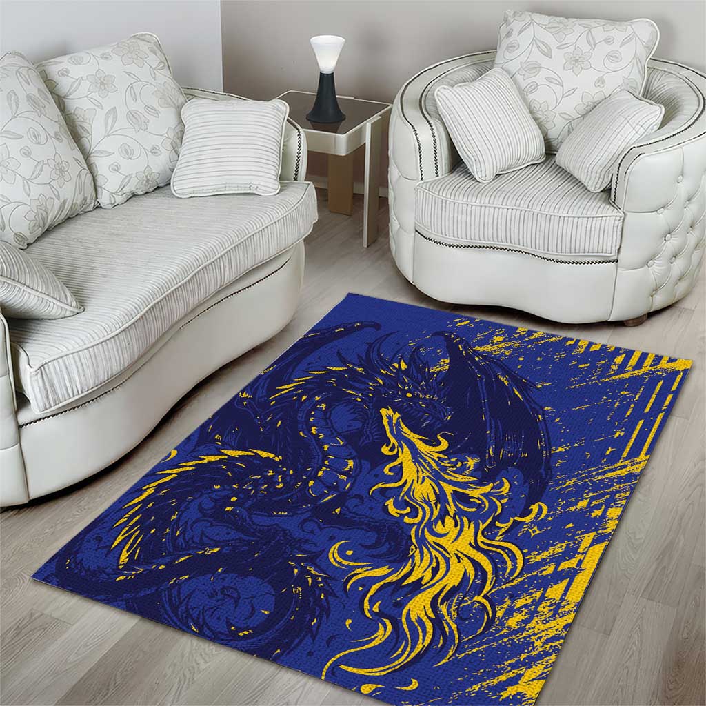 Bosnia And Herzegovina Area Rug Fierce Dragon Heritage
