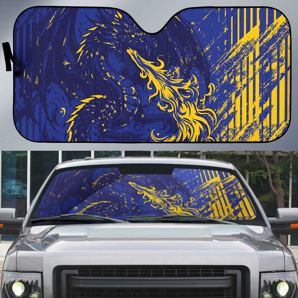 Bosnia And Herzegovina Auto Sun Shade Fierce Dragon Heritage