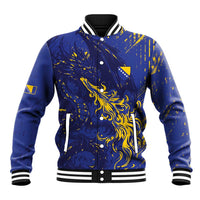 Bosnia And Herzegovina Baseball Jacket Fierce Dragon Heritage