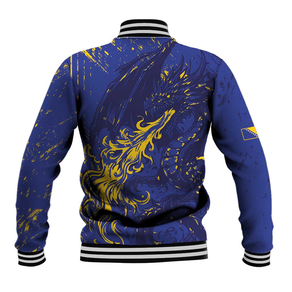 Bosnia And Herzegovina Baseball Jacket Fierce Dragon Heritage