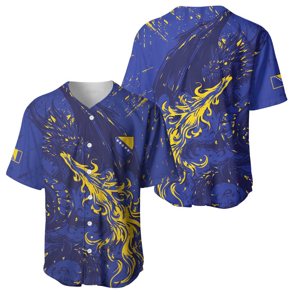 Bosnia And Herzegovina Baseball Jersey Fierce Dragon Heritage