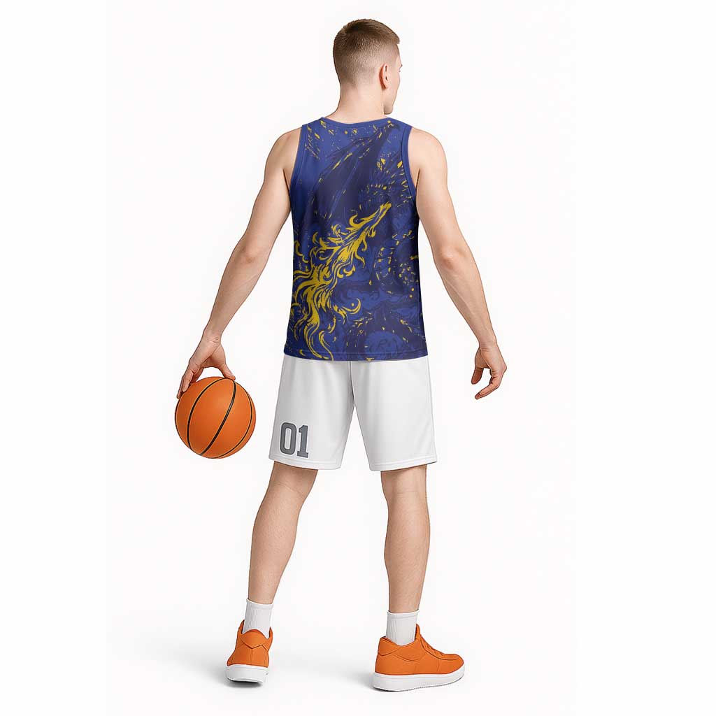 Bosnia And Herzegovina Basketball Jersey Fierce Dragon Heritage