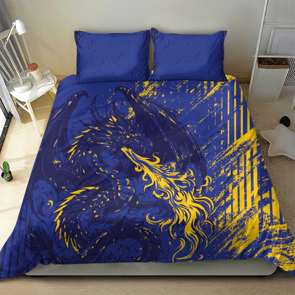 Bosnia And Herzegovina Bedding Set Fierce Dragon Heritage