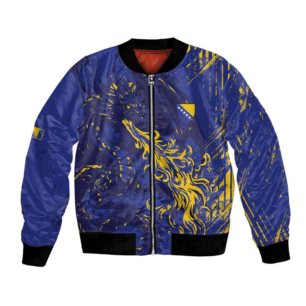 Bosnia And Herzegovina Bomber Jacket Fierce Dragon Heritage