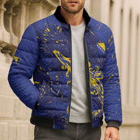 Bosnia And Herzegovina Bomber Puffer Jacket Fierce Dragon Heritage