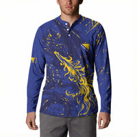 Bosnia And Herzegovina Button Sweatshirt Fierce Dragon Heritage
