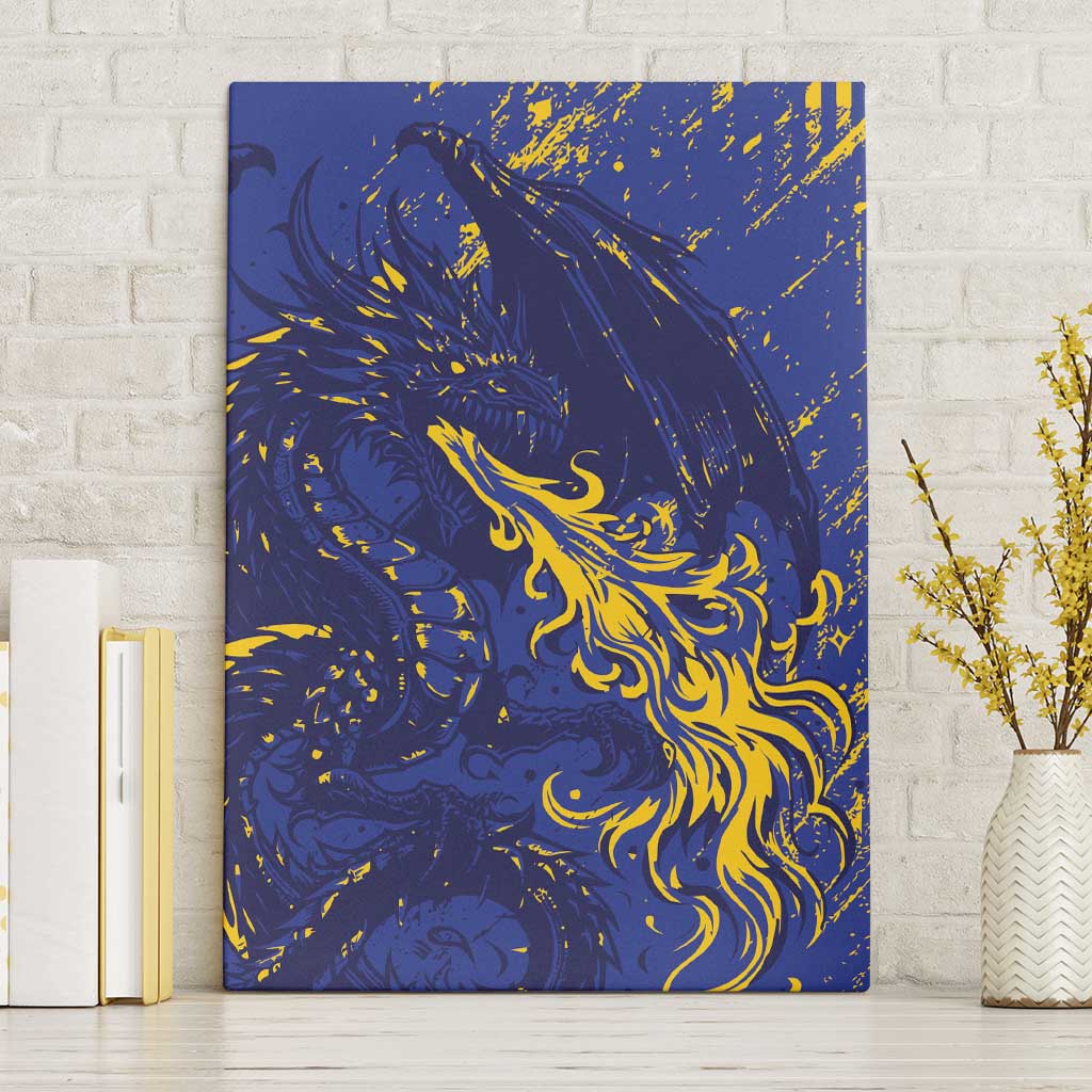 Bosnia And Herzegovina Canvas Wall Art Fierce Dragon Heritage