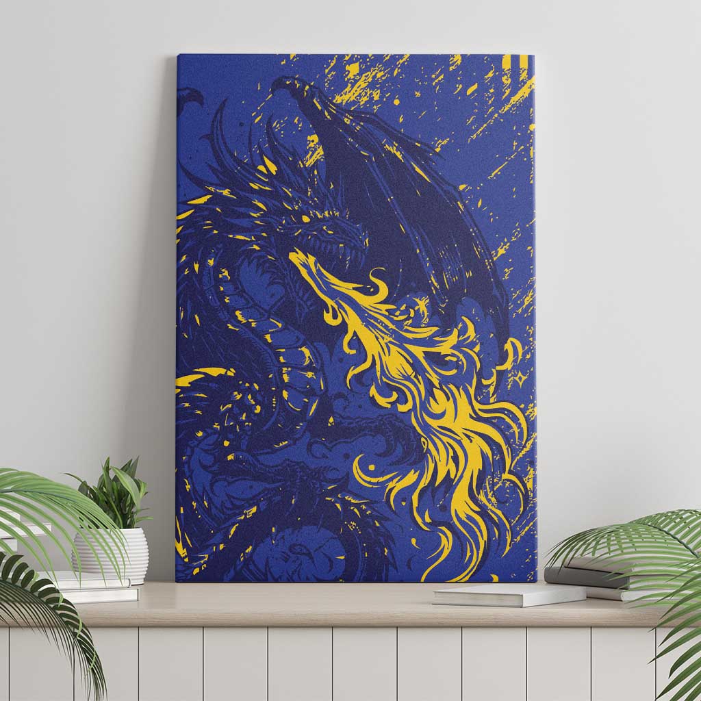 Bosnia And Herzegovina Canvas Wall Art Fierce Dragon Heritage