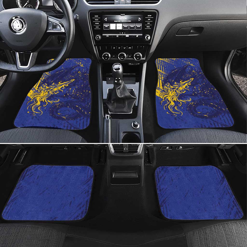 Bosnia And Herzegovina Car Mats Fierce Dragon Heritage