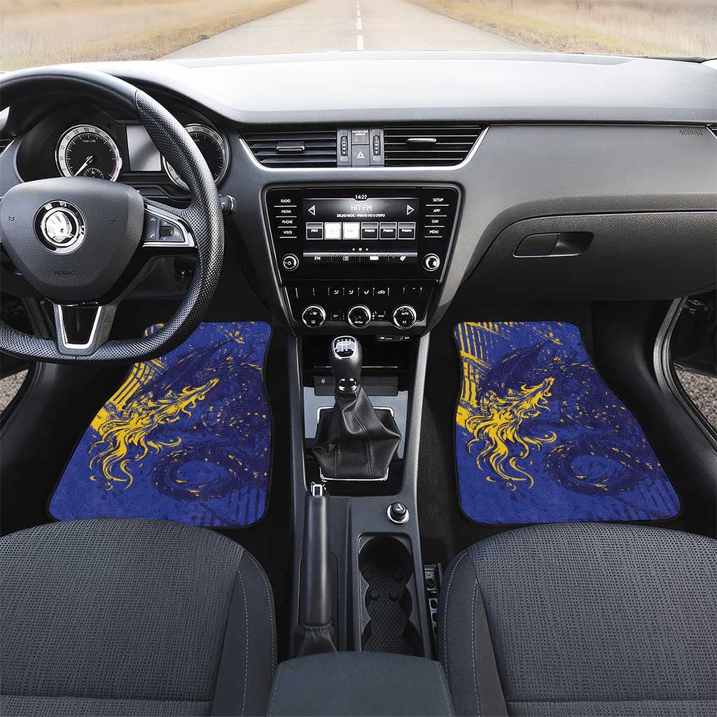 Bosnia And Herzegovina Car Mats Fierce Dragon Heritage