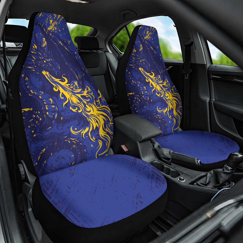 Bosnia And Herzegovina Car Seat Cover Fierce Dragon Heritage