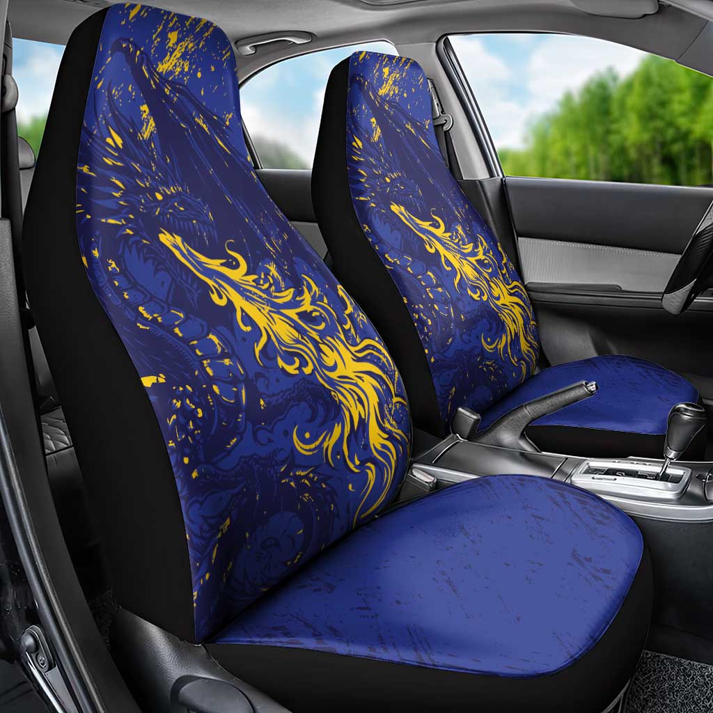 Bosnia And Herzegovina Car Seat Cover Fierce Dragon Heritage