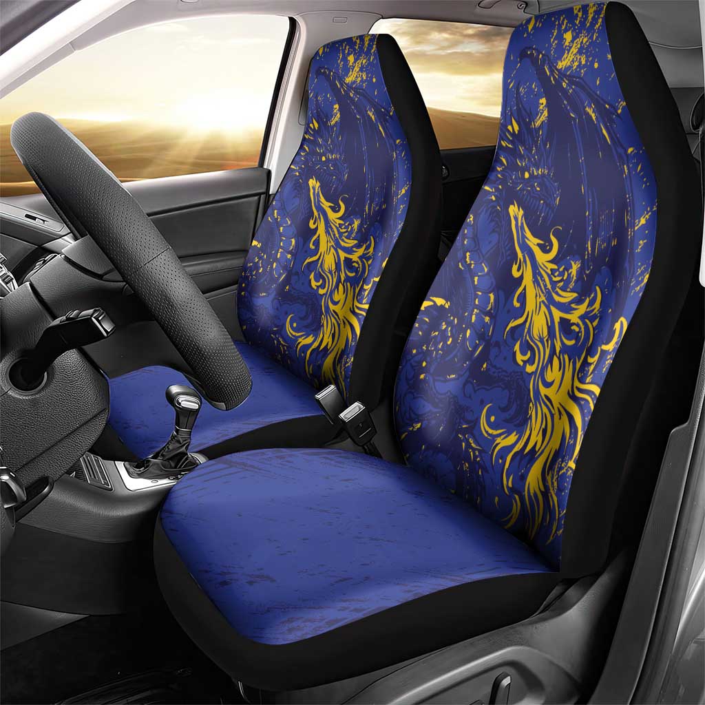 Bosnia And Herzegovina Car Seat Cover Fierce Dragon Heritage