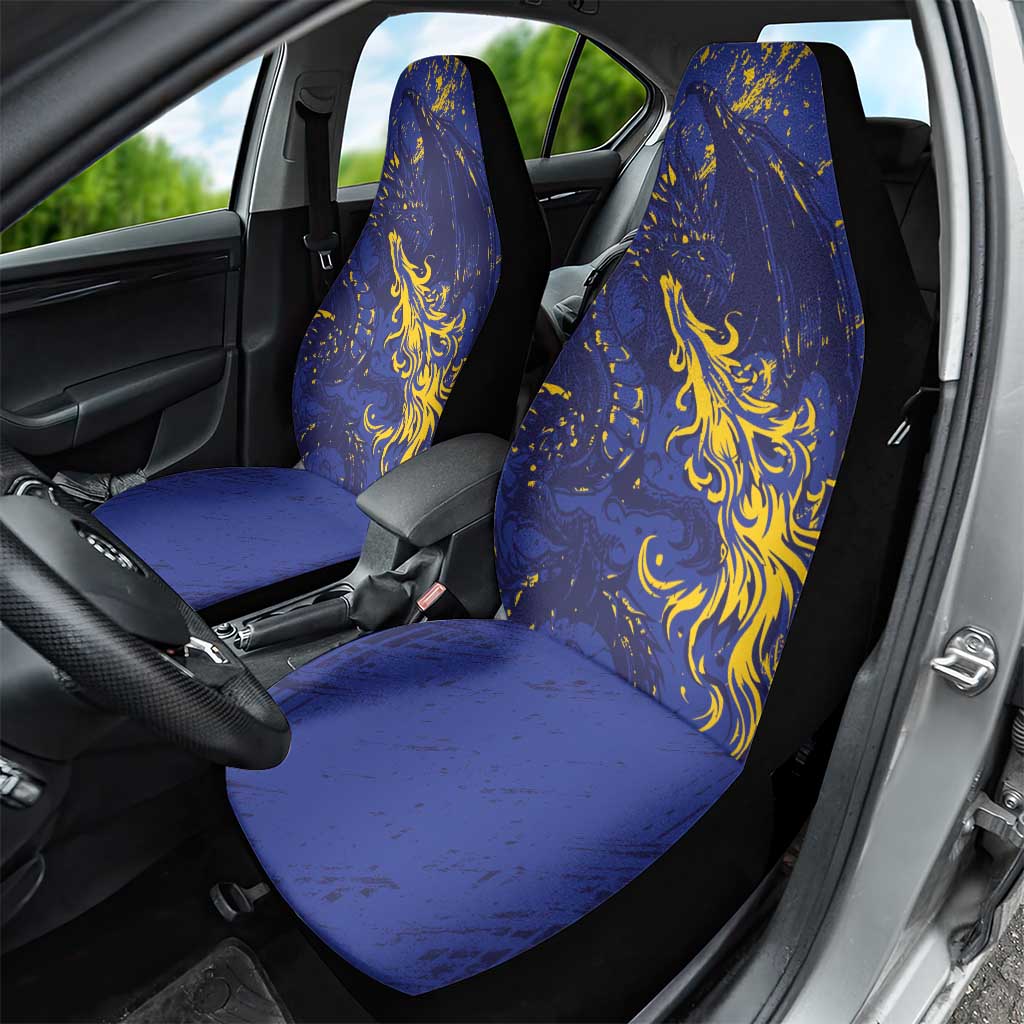 Bosnia And Herzegovina Car Seat Cover Fierce Dragon Heritage
