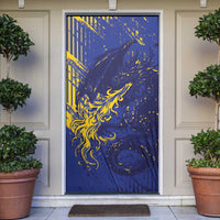 Bosnia And Herzegovina Door Cover Fierce Dragon Heritage