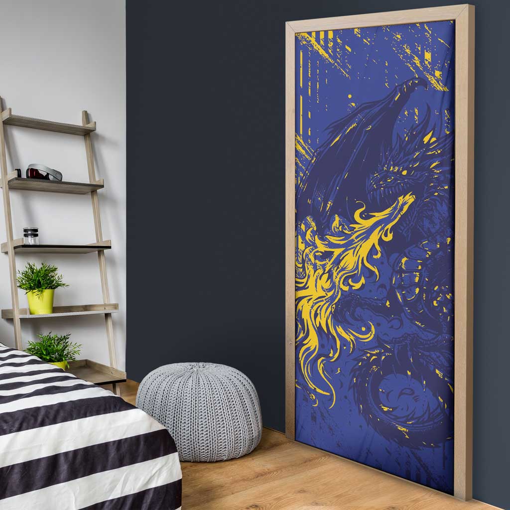Bosnia And Herzegovina Door Cover Fierce Dragon Heritage