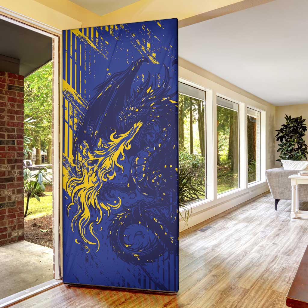 Bosnia And Herzegovina Door Cover Fierce Dragon Heritage