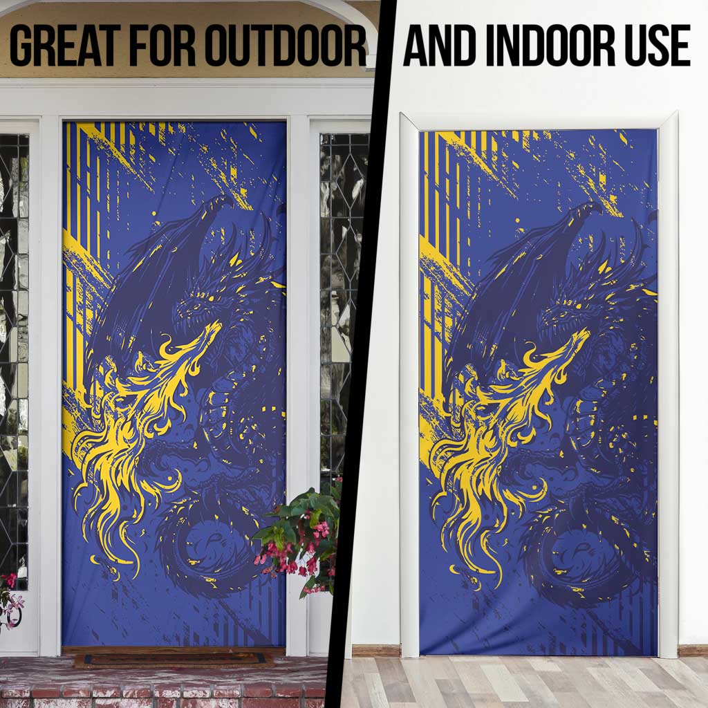 Bosnia And Herzegovina Door Cover Fierce Dragon Heritage