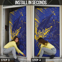 Bosnia And Herzegovina Door Cover Fierce Dragon Heritage