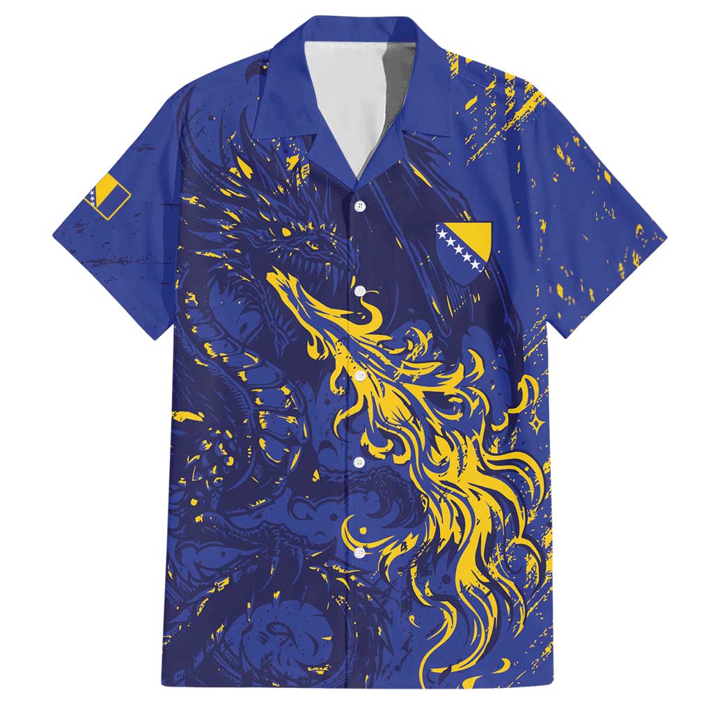 Bosnia And Herzegovina Hawaiian Shirt Fierce Dragon Heritage