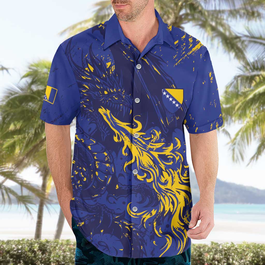 Bosnia And Herzegovina Hawaiian Shirt Fierce Dragon Heritage