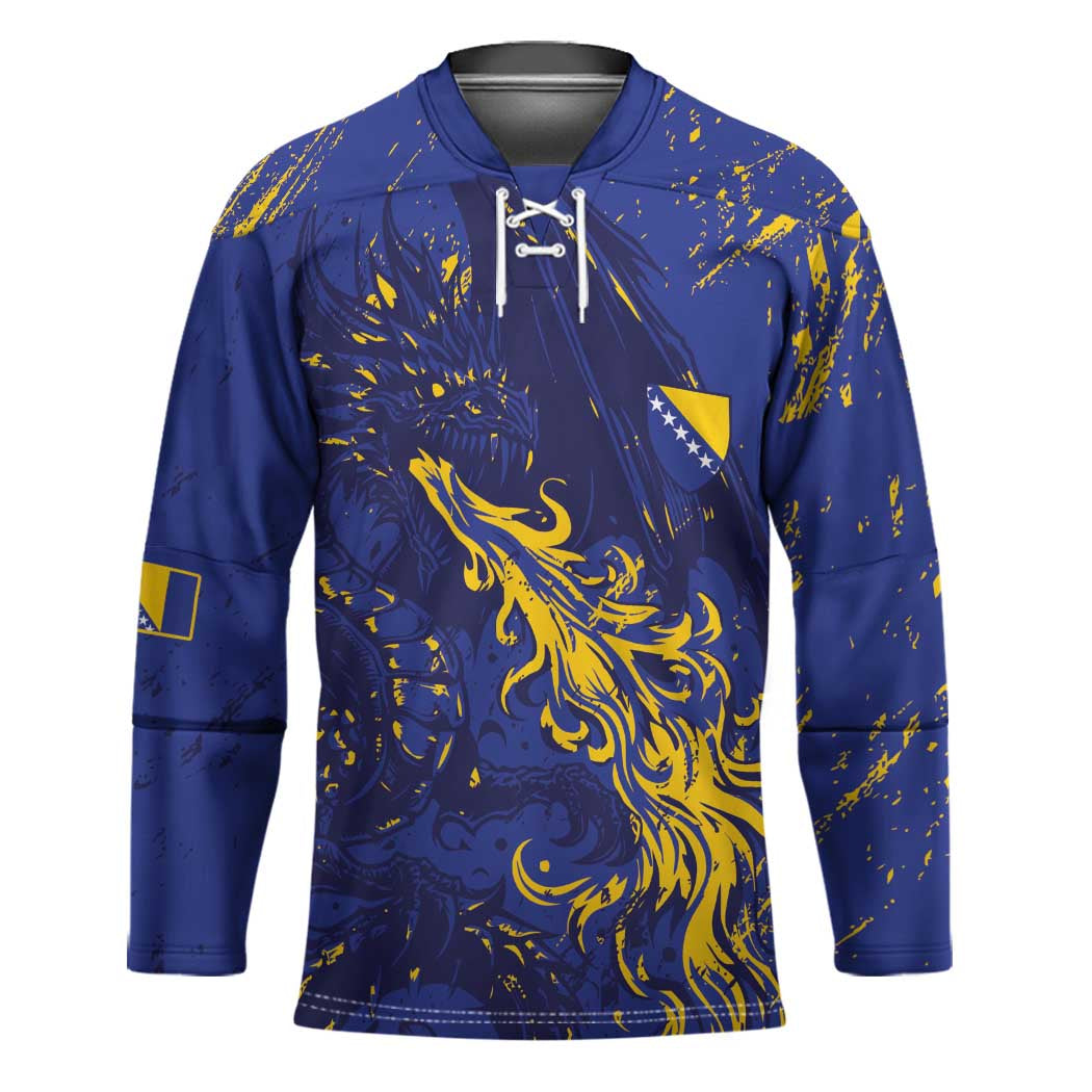 Bosnia And Herzegovina Hockey Jersey Fierce Dragon Heritage