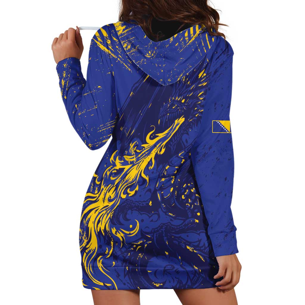 Bosnia And Herzegovina Hoodie Dress Fierce Dragon Heritage