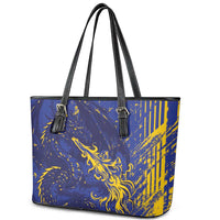 Bosnia And Herzegovina Leather Tote Bag Fierce Dragon Heritage