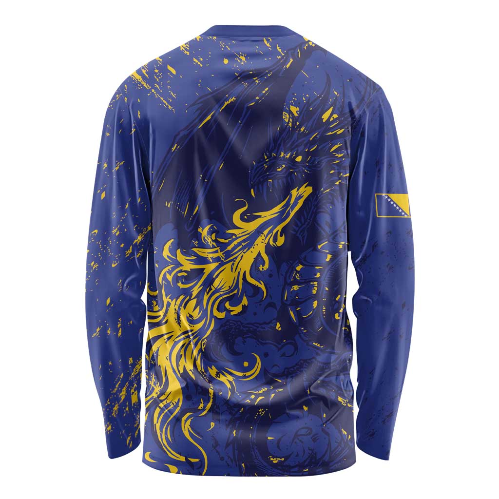 Bosnia And Herzegovina Long Sleeve Shirt Fierce Dragon Heritage