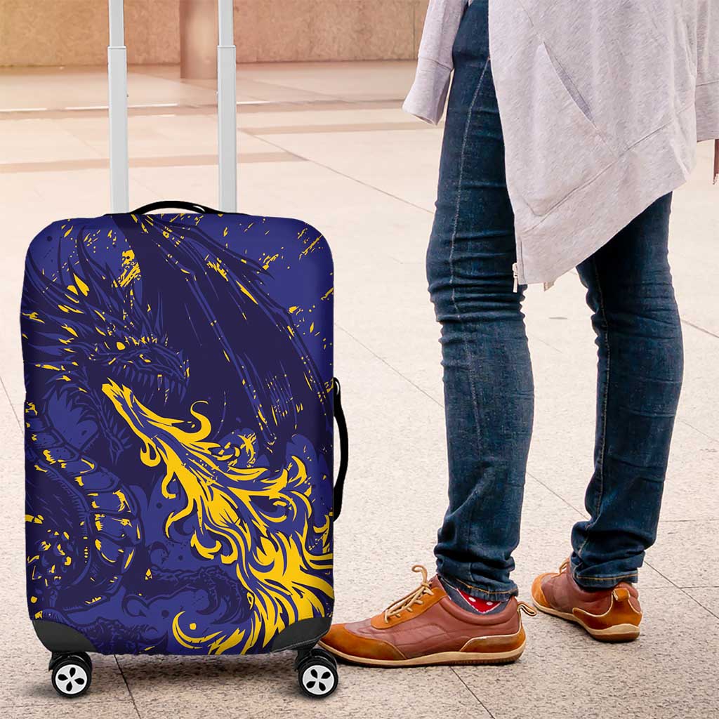 Bosnia And Herzegovina Luggage Cover Fierce Dragon Heritage
