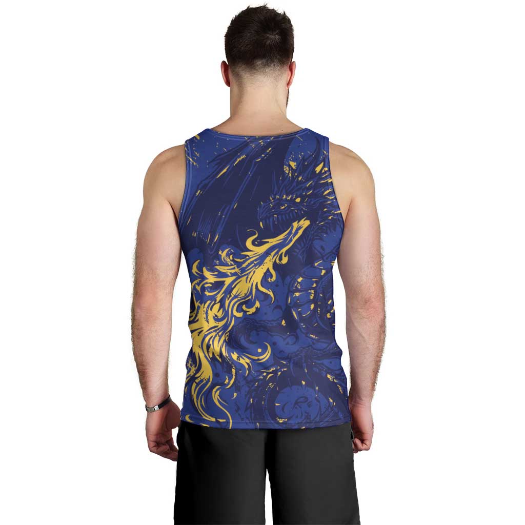 Bosnia And Herzegovina Men Tank Top Fierce Dragon Heritage