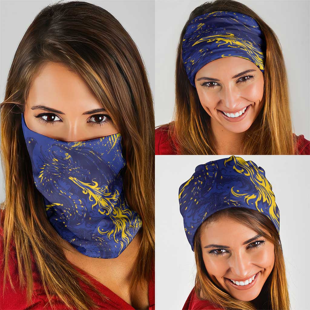 Bosnia And Herzegovina Neck Gaiter Fierce Dragon Heritage