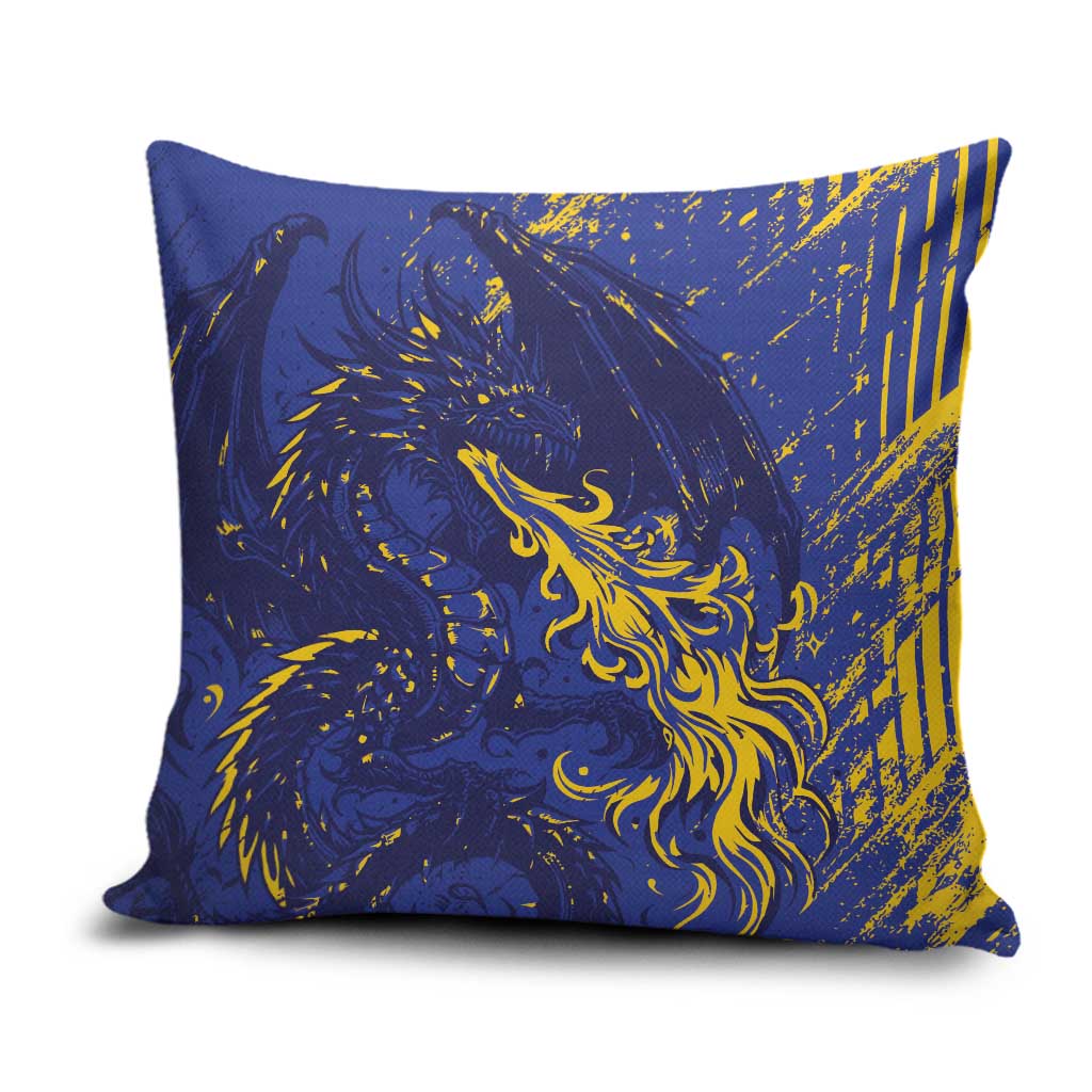 Bosnia And Herzegovina Pillow Cover Fierce Dragon Heritage
