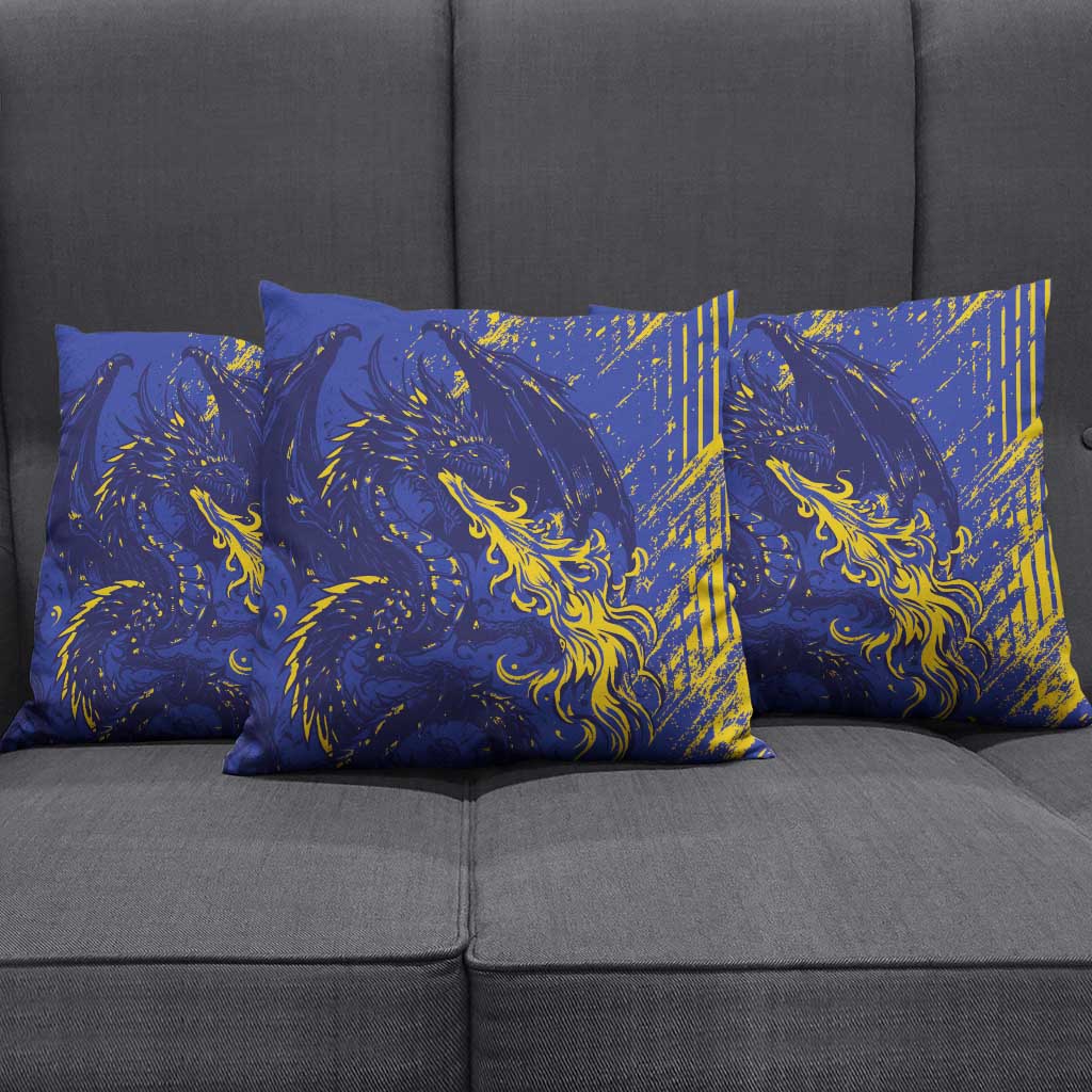 Bosnia And Herzegovina Pillow Cover Fierce Dragon Heritage