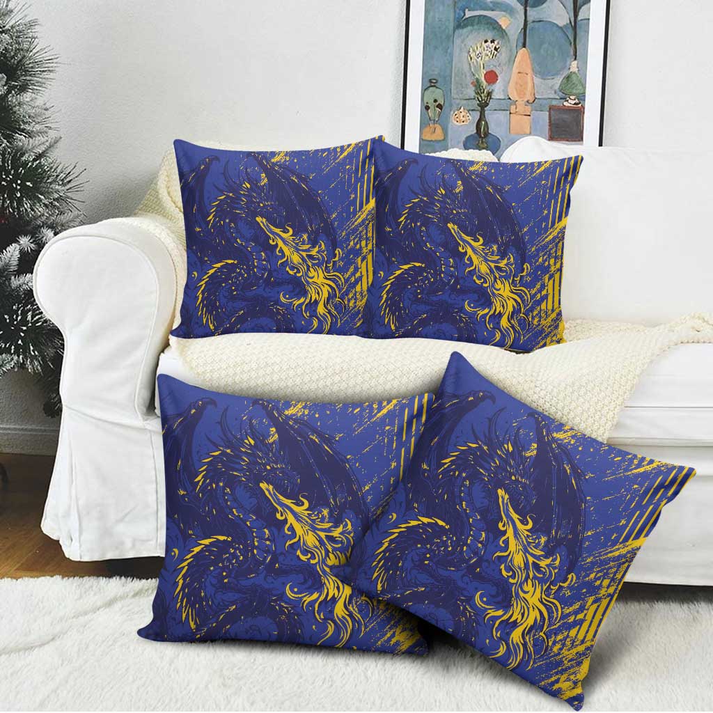 Bosnia And Herzegovina Pillow Cover Fierce Dragon Heritage