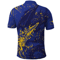 Bosnia And Herzegovina Polo Shirt Fierce Dragon Heritage