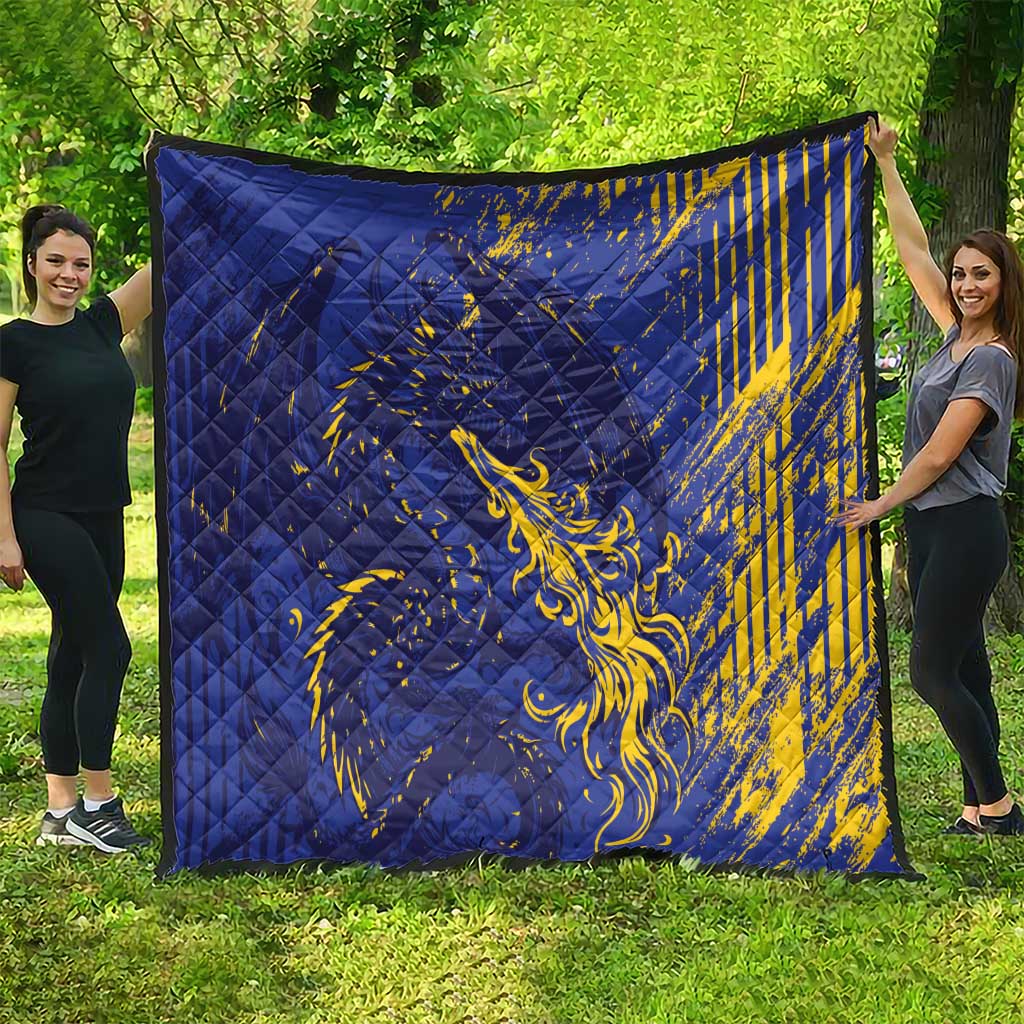 Bosnia And Herzegovina Quilt Fierce Dragon Heritage