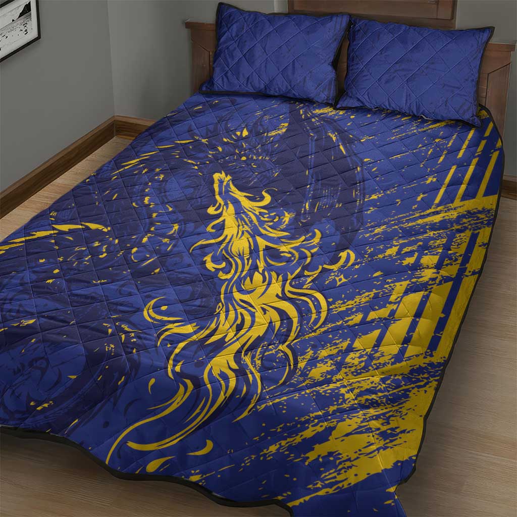 Bosnia And Herzegovina Quilt Bed Set Fierce Dragon Heritage