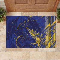 Bosnia And Herzegovina Rubber Doormat Fierce Dragon Heritage