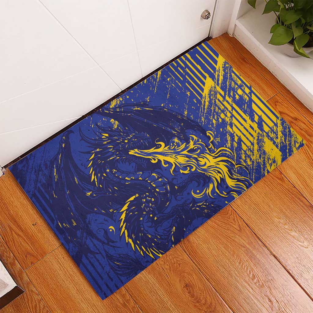Bosnia And Herzegovina Rubber Doormat Fierce Dragon Heritage