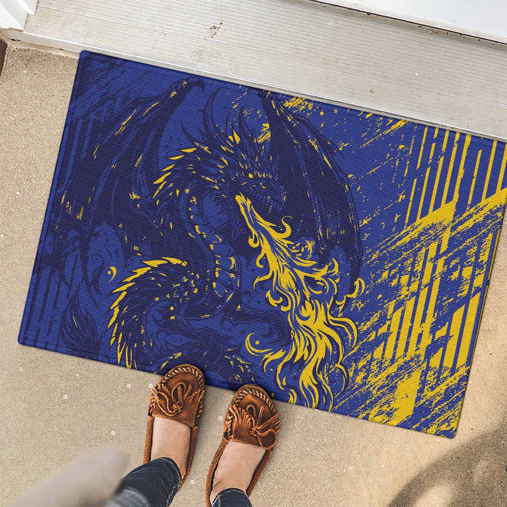 Bosnia And Herzegovina Rubber Doormat Fierce Dragon Heritage