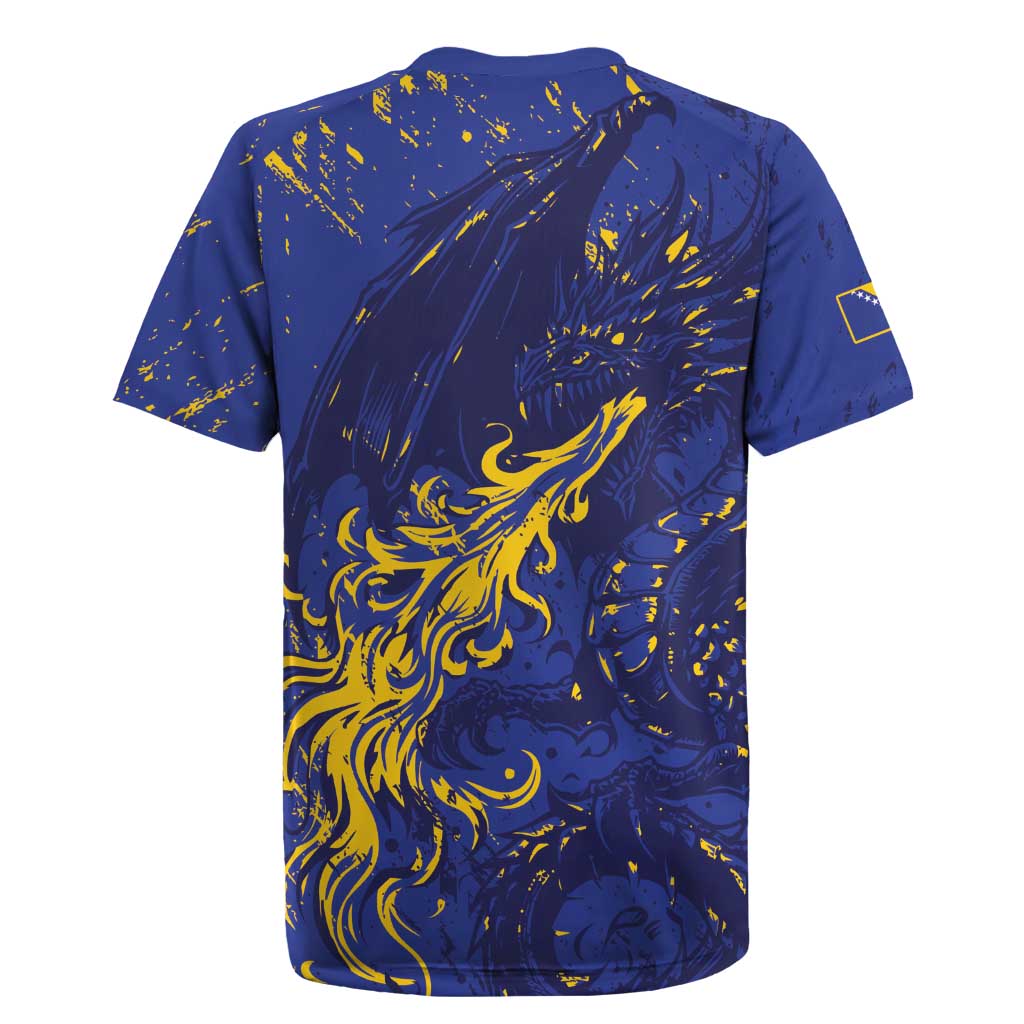 Bosnia And Herzegovina Rugby Jersey Fierce Dragon Heritage
