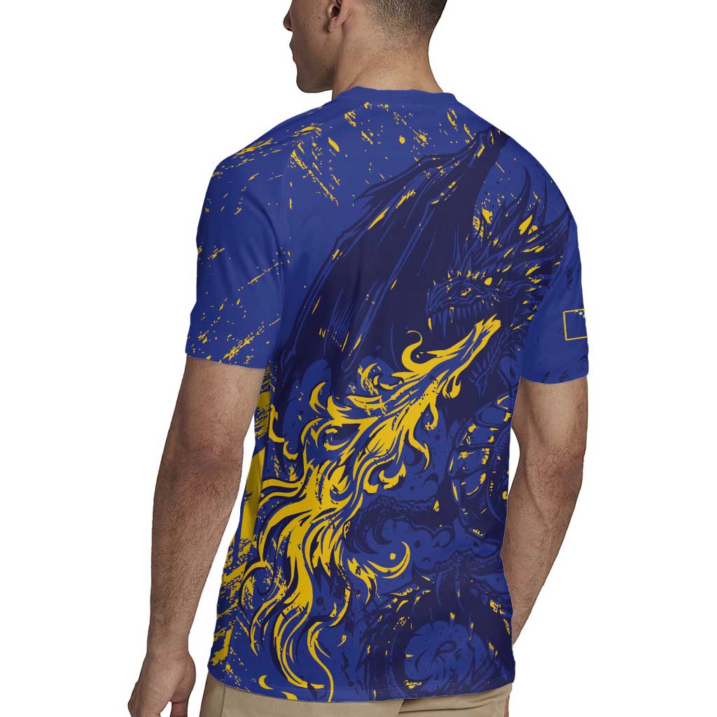 Bosnia And Herzegovina Rugby Jersey Fierce Dragon Heritage