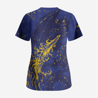 Bosnia And Herzegovina Scrub Top Fierce Dragon Heritage
