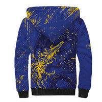 Bosnia And Herzegovina Sherpa Hoodie Fierce Dragon Heritage