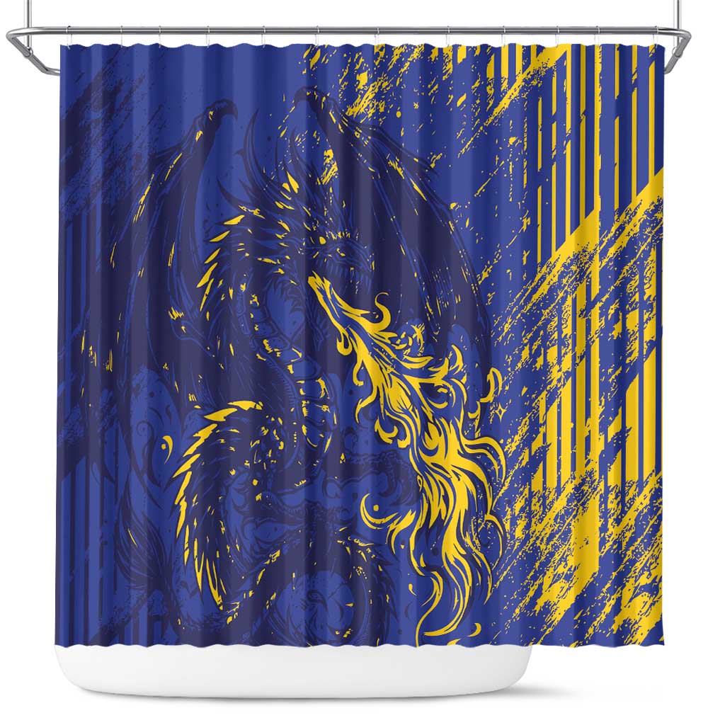 Bosnia And Herzegovina Shower Curtain Fierce Dragon Heritage