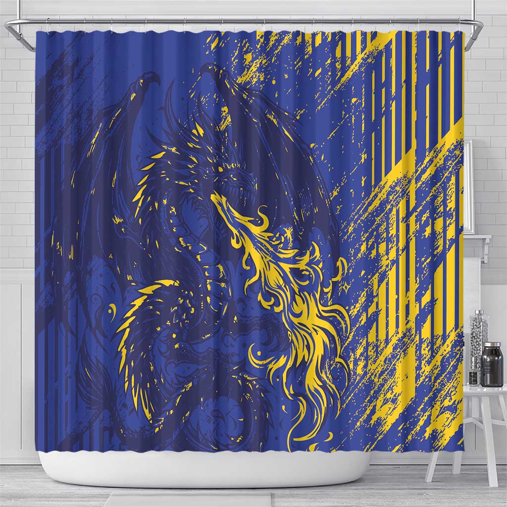 Bosnia And Herzegovina Shower Curtain Fierce Dragon Heritage